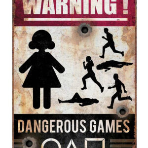 Warning! Dangerous Games - Squid Game Inspirert Plakat/Skilt 24x36 cm