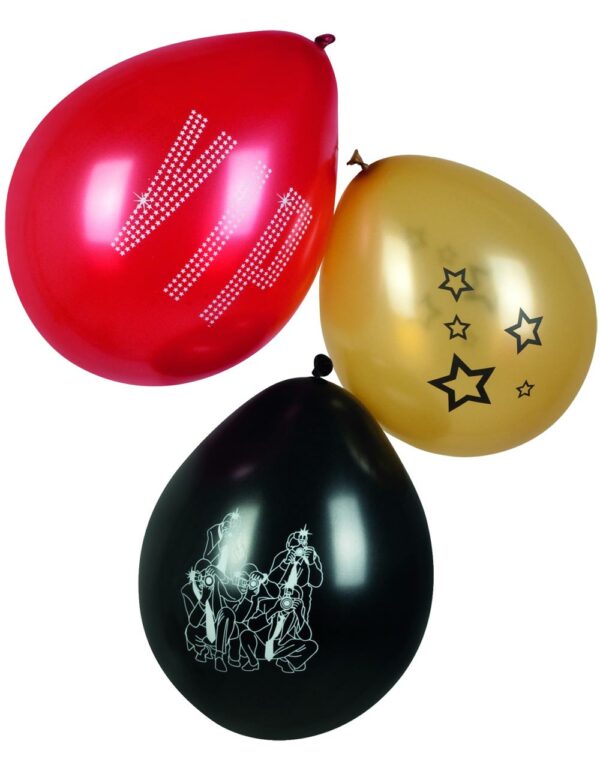 6 stk 25 cm Ballonger - VIP Party