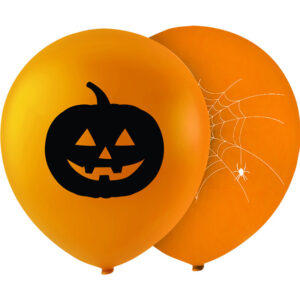 2 stk 73 cm - MEGASTORE Orange Halloween Ballonger