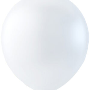100 stk 13 cm - MEGAPACK - Hvite Små Ballonger