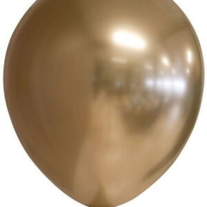 10 stk 30 cm - Gullfargede Glossy Mirror Ballonger