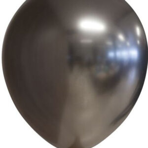 10 stk 30 cm - Grå Glossy Mirror Ballonger