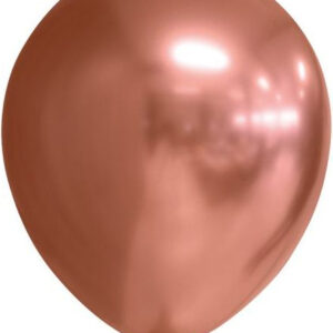 10 stk 30 cm - Kobberfargede Glossy Mirror Ballonger