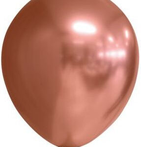 100 stk 13 cm MEGAPACK - Kobberfargede Glossy Mirror Ballonger