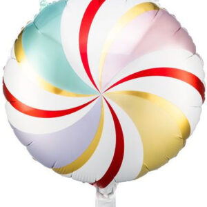 Flerfarget Sukkertøy Folieballong 46 cm