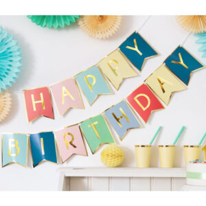 Happy Birthday Banner - 15x175 cm