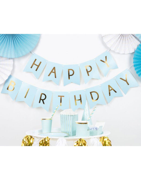 Happy Birthday Banner - 15x175 cm