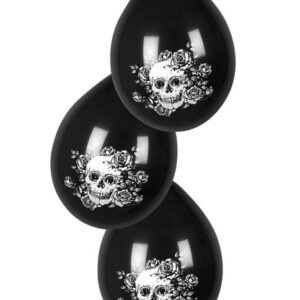 6 stk 25 cm Ballonger - Day of the Dead