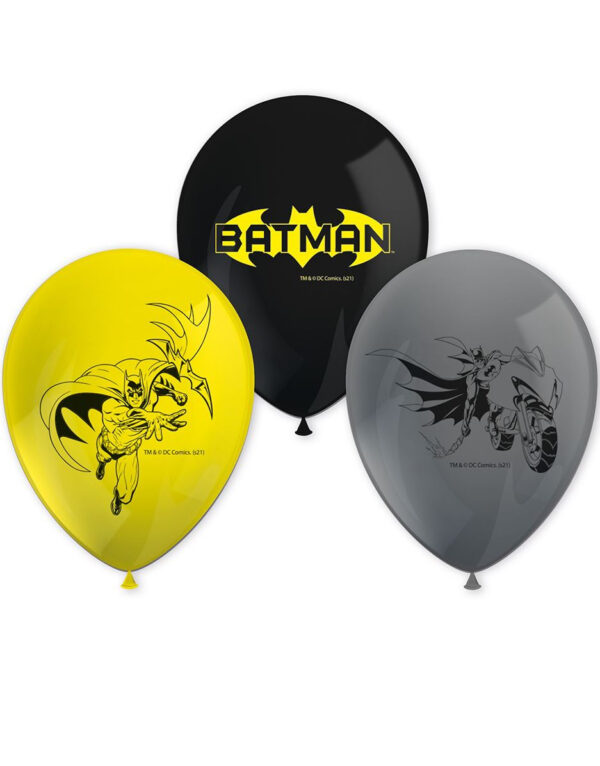 8 stk Ballonger 28 cm - Batman