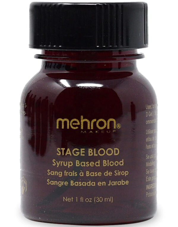 Stage Blood Dark Venous med Kost - 30 ml Mehron Profesjonelt Mørkt Teaterblod