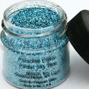 Pastel Sky Blue Paradise Makeup AQ GlitterDust - Mehron Glitter For Ansikt