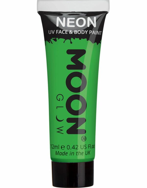 Grønn Neon UV/Blacklight Ansikt- og Kroppsmaling 12 ml