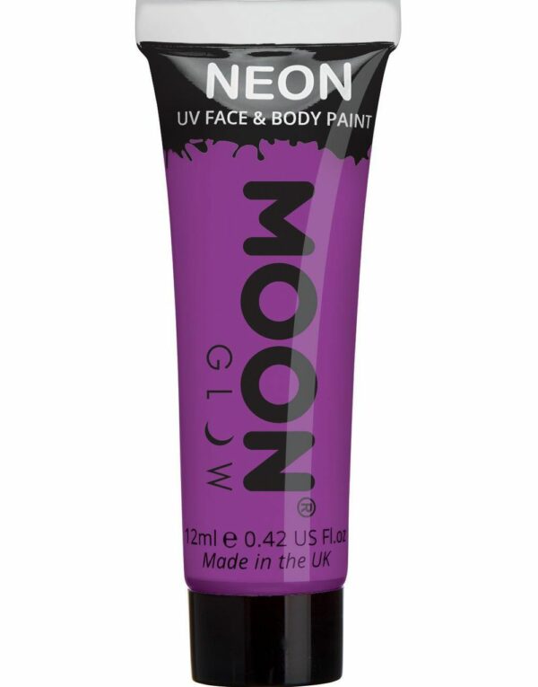 Lilla Neon UV/Blacklight Ansikt- og Kroppsmaling 12 ml