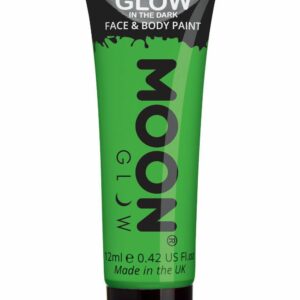 Grønn Glow in the Dark Ansikt- og Kroppsmaling 12 ml