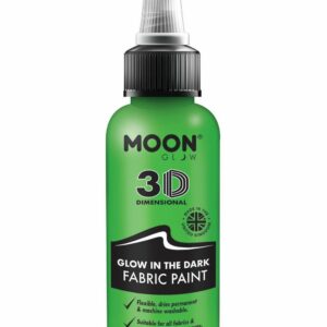 Grønn Glow in the Dark Tekstilmaling 30 ml