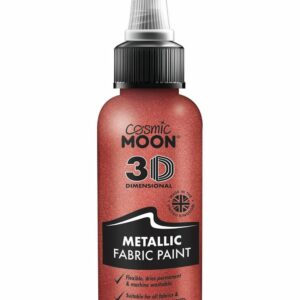 Rød Metallisk Tekstilmaling 30 ml