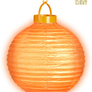 Orange LED-Lanterne med Krok 30 cm