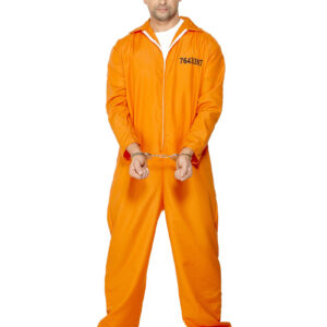 Orange Fange-Jumpsuit til Mann