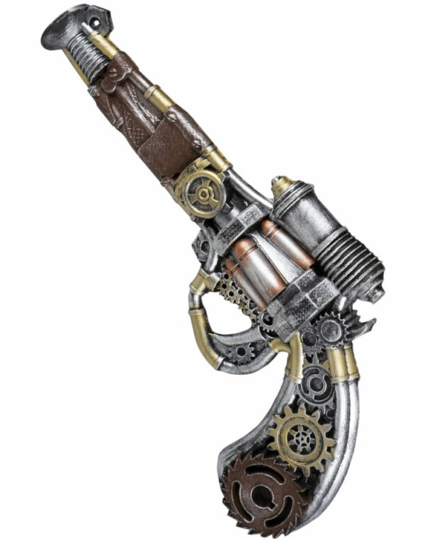 Stilig Steampunk Pistol i Skumlatex 31 cm