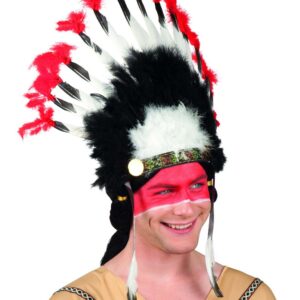 Indianer Mohawk - 37 cm Hodeplagg