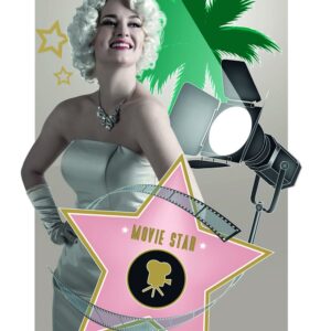 Movie Star Pappdekorasjon 39x26 cm - Hollywood Fame