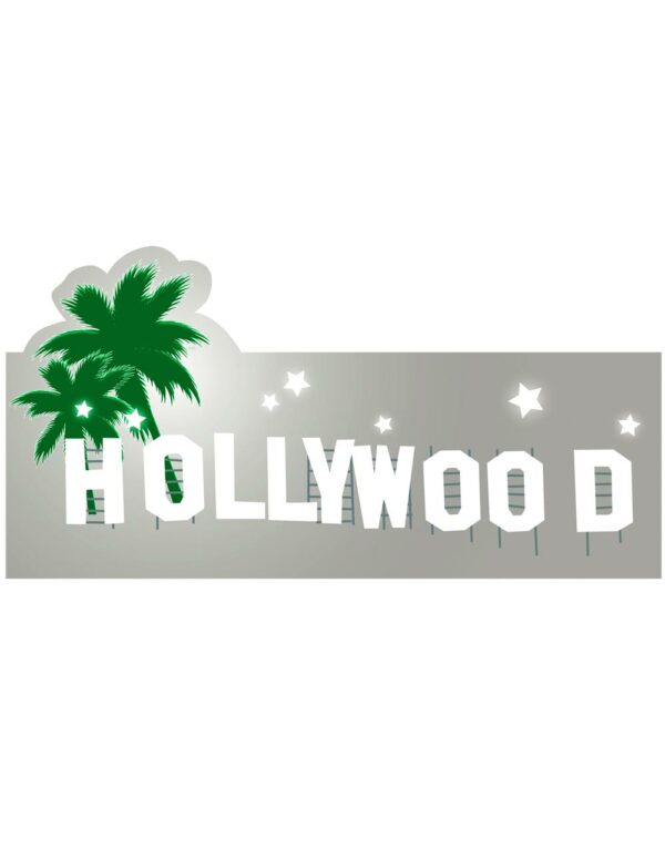 Hollywood Pappdekorasjon 20x40 cm - Hollywood Fame