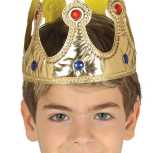 Gullfarget Prins / Konge Krone til Barn