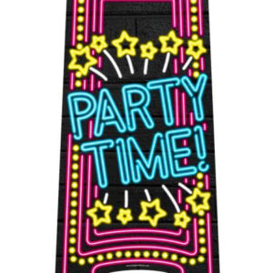 Party Time Advarselskilt til Gulv 58x28 cm - Neon Party