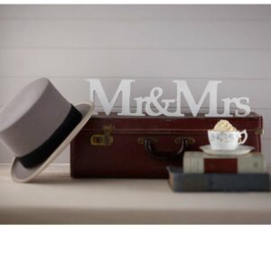 Mr & Mrs Treskilt 10x45 cm - Vintage Journey
