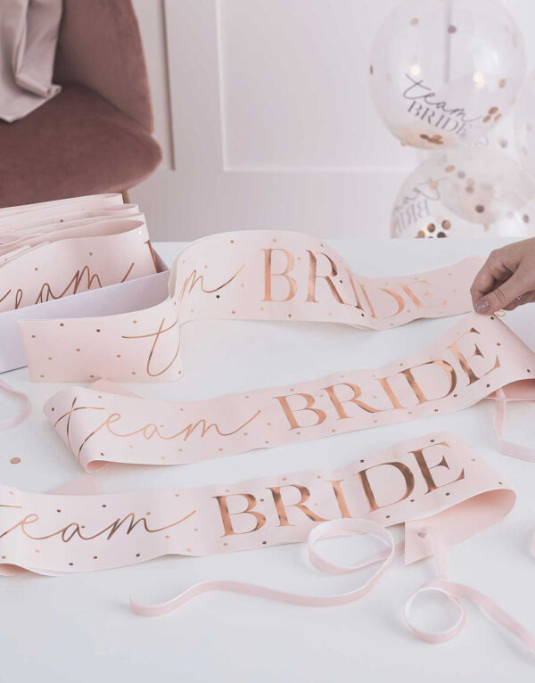 "Team Bride" Ordensbånd - Blush Hen