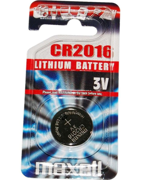 Maxell 3 Volt Lithium Batteri CR2016