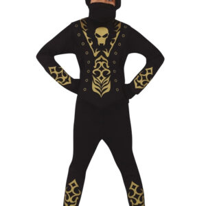 Golden Skull Ninja Barnekostyme