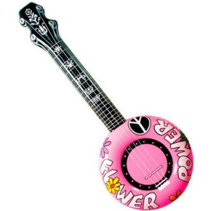 Flower Power - Rosa Oppblåsbar Banjo