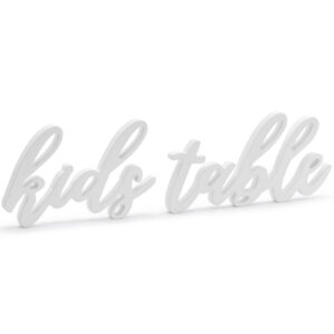 Kids Table - Hvitt Treskilt 38x10 cm