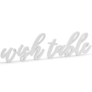 Wish Table - Hvitt Treskilt 40x10 cm