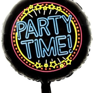 Party Time Folieballong 46 cm - Neon Party