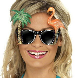 Wayfarer Briller med Hawaii Theme - Party Briller