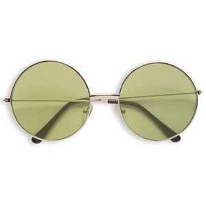 Store Runde Hippiebriller - Grønn