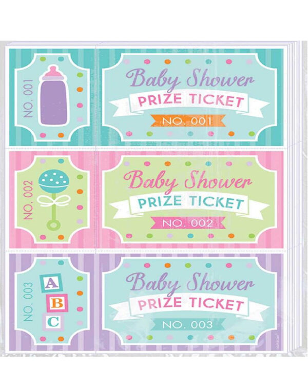 48 stk Babyshower Prize Ticket / Lodd