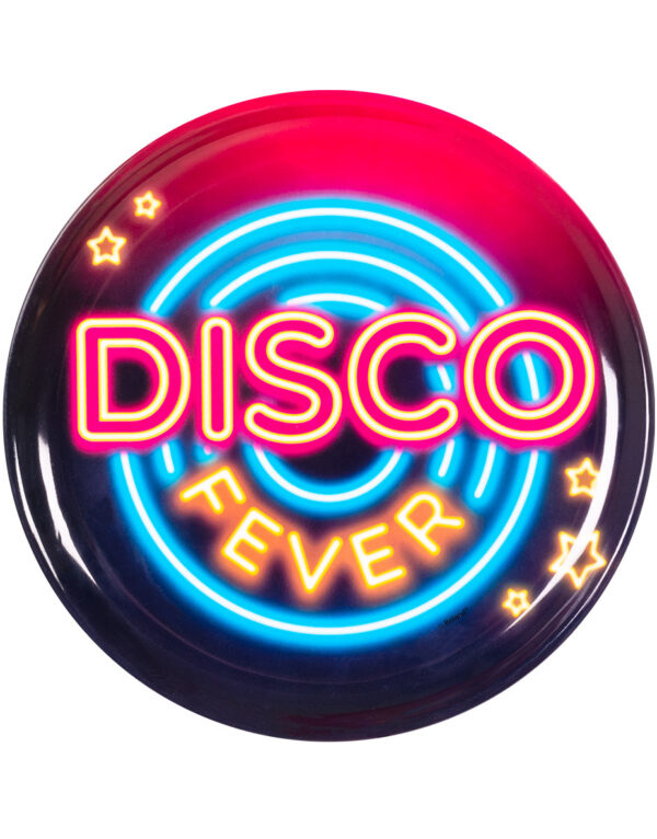 Serveringsbrett i Hardplast 34 cm - Disco Fever