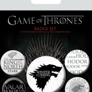 5 stk Game of Thrones Stark Buttons