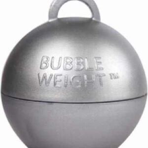 Bubble Weight - Sølvfarget Ballongvekt med Festering