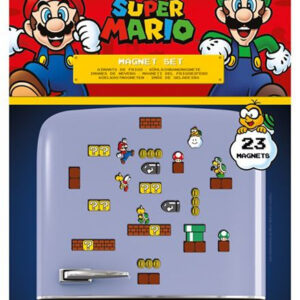 23 stk Super Mario Kjøleskapsmagneter