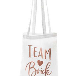 1 stk Team Bride - Tote Bag/Bærenett 42x39 cm
