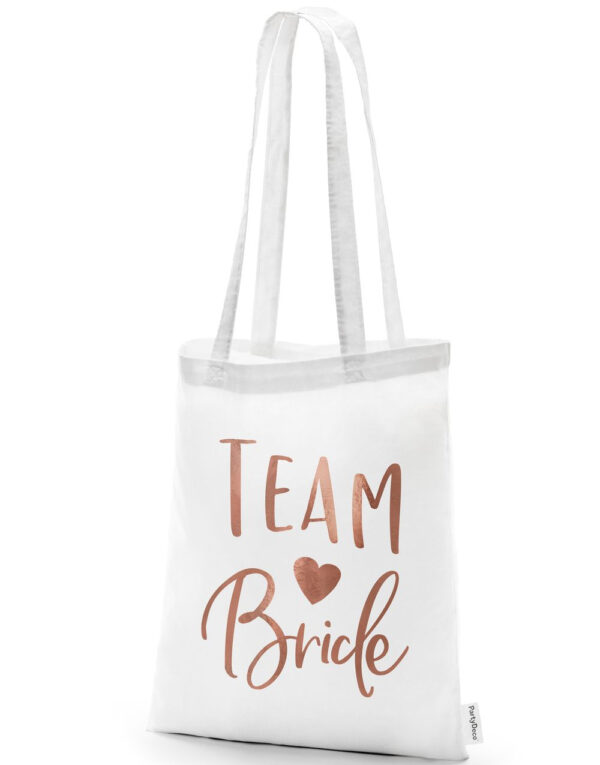 1 stk Team Bride - Tote Bag/Bærenett 42x39 cm