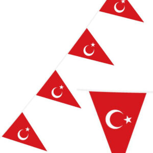 Tyrksiske Flagg Vimpelbanner på 10 Meter