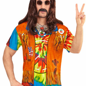Fotorealistisk Hippie T-skjorte til Mann