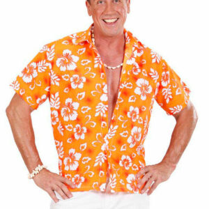 Aloha Orange Hawaii Skjorte
