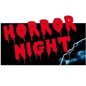 Horror Night - 30x55 cm PVC Veggdekorasjon - Zombie Horror