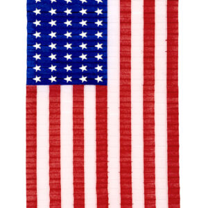 Plissert USA Flagg 68x122 cm